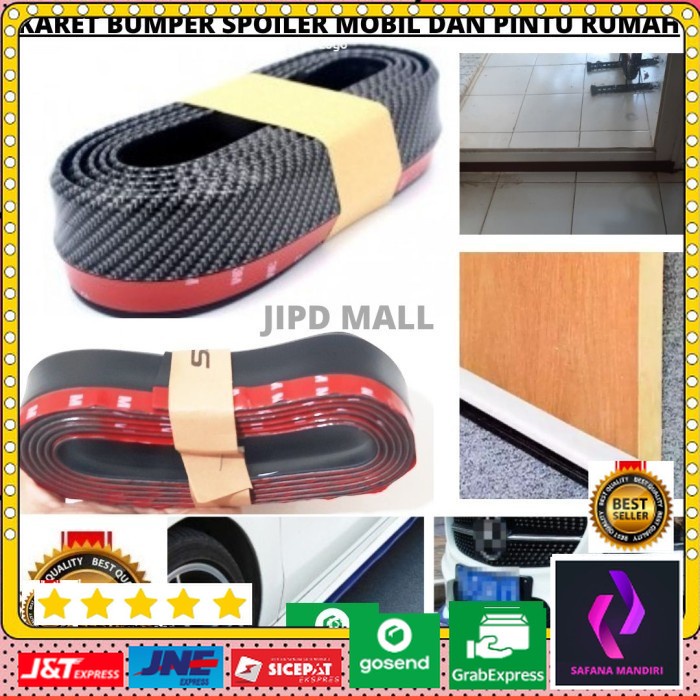 Jual Karet Multiguna Stiker Spoiler Strip Bumper Mobil Pintu Rumah ...
