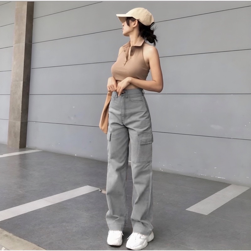 Celana Highwaist Jeans Wanita, Bikin Kaki Kelihatan Lebih Panjang