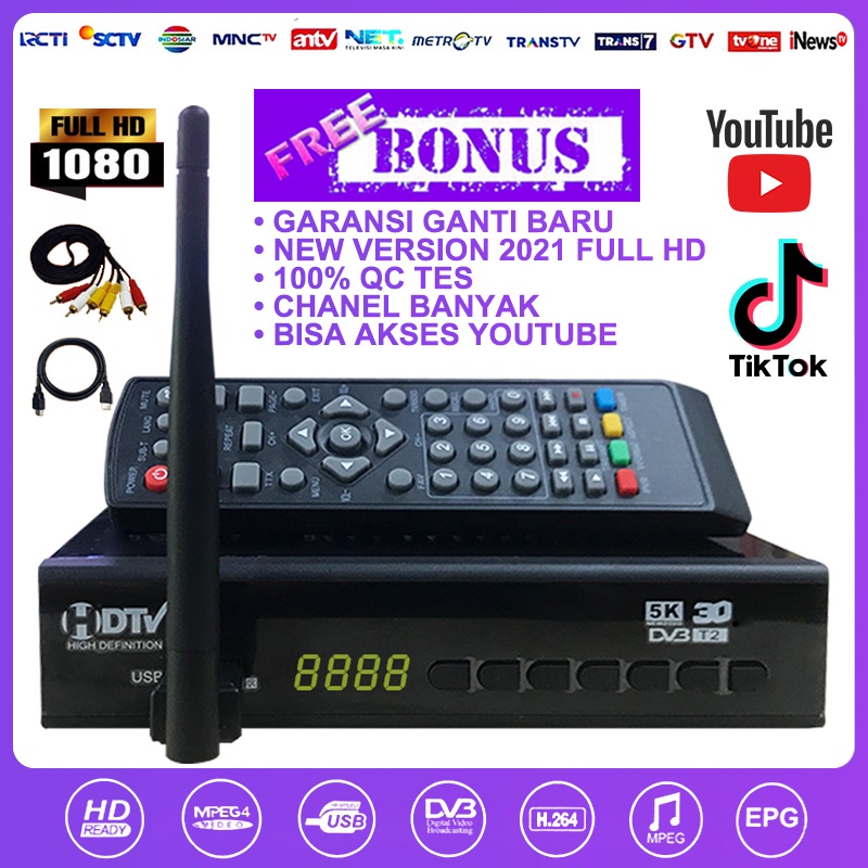 Jual SET TOP BOX TV Digital indoor untuk tabung /TV LED DVB T2 Media