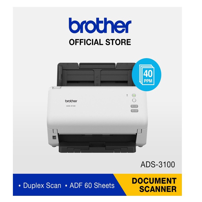 Jual Scanner Brother ADS3100 Desktop Document Scanner Resmi Shopee