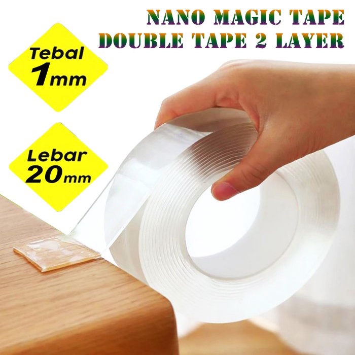 Jual Nano Magic Double Side Tape Bening Isolasi Tahan Air Arcylic ...