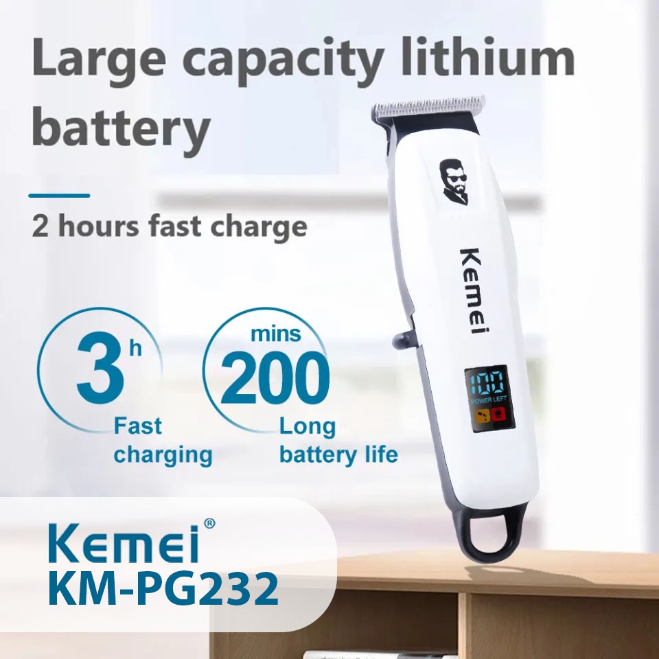Jual Kemei KM-PG232 Hair Clipper Mesin Cukur Rambut KM PG232 | Shopee ...