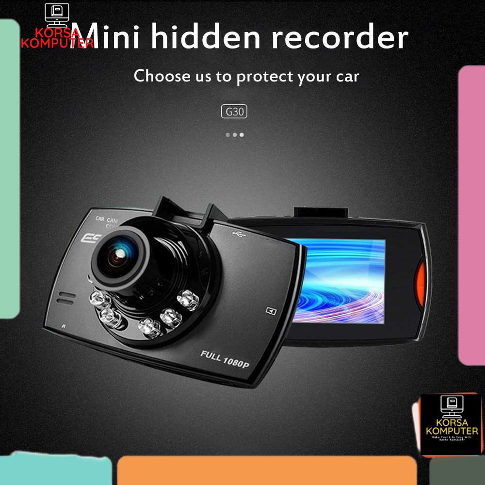 Jual Kamera Mobil Dashcam Ultra HD 1080P G-Sensor Loop Recording G30 ...