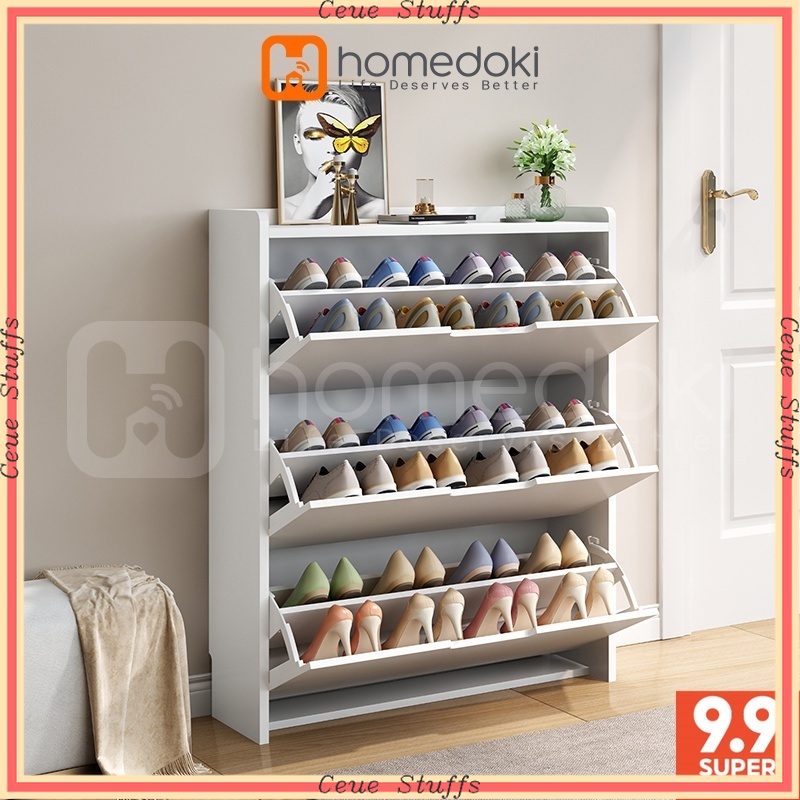 Jual PROMO AESTHETIC RAPI PREMIUM BERKWALITAS !! Homedoki Shoes Cabinet ...