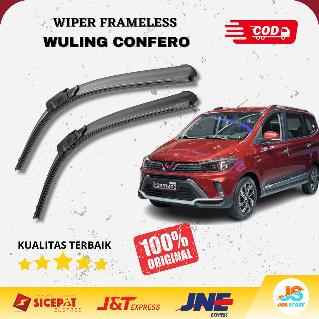 Jual Wiper Frameless Mobil Wuling Confero Sapuan Kaca Mobil Model