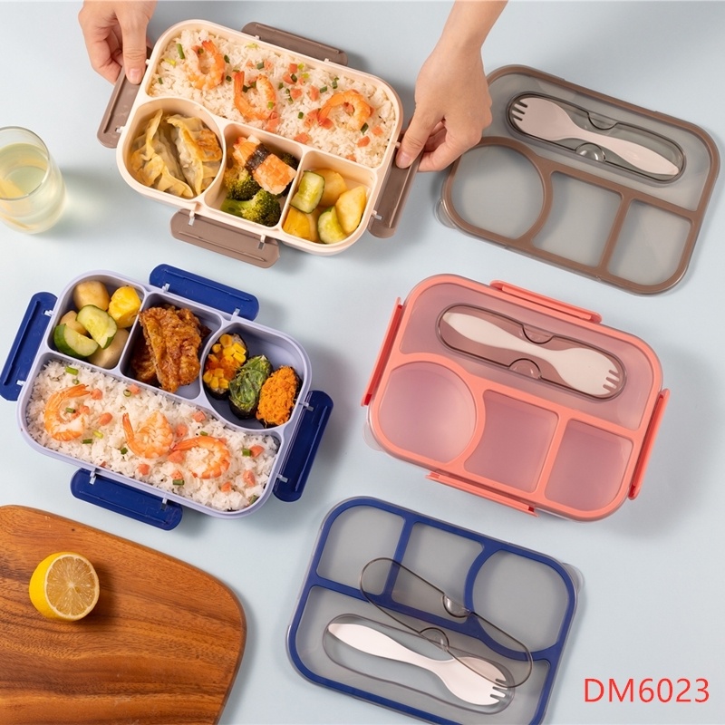 Jual LUNCH BOX KOTAK BEKAL BENTO BERSEKAT ANAK & DEWASA KODE DM 6023 ...