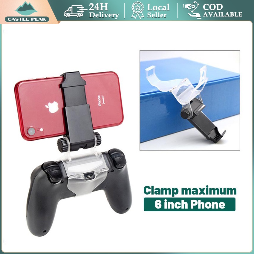 Jual Mobile Phone Clamp Holder Clip Bracket Stik Stick Ps4 Dobe Controller Dualshock Ds Ps 4 Ds4 