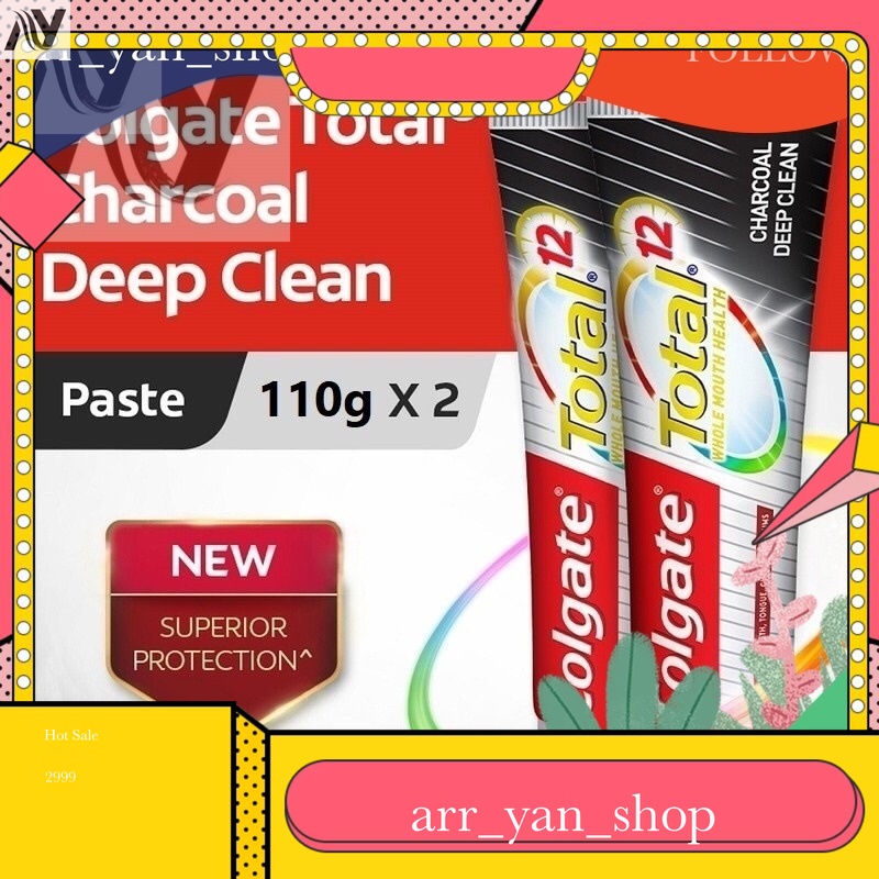 Jual Buy 1 Get 1 - Colgate Total Charcoal Paste Toothpaste Pasta Gigi ...