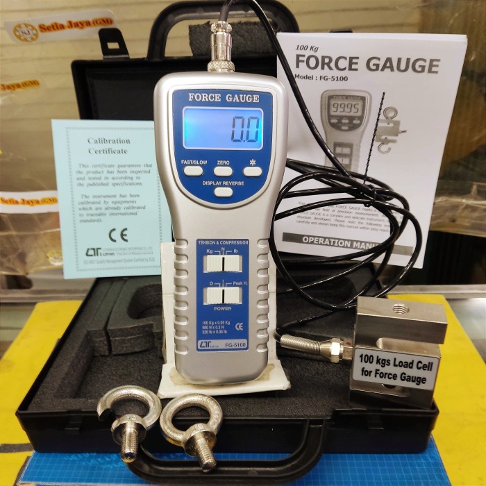 Jual LUTRON FG5100 Force Gauge 100 Kg Shopee Indonesia