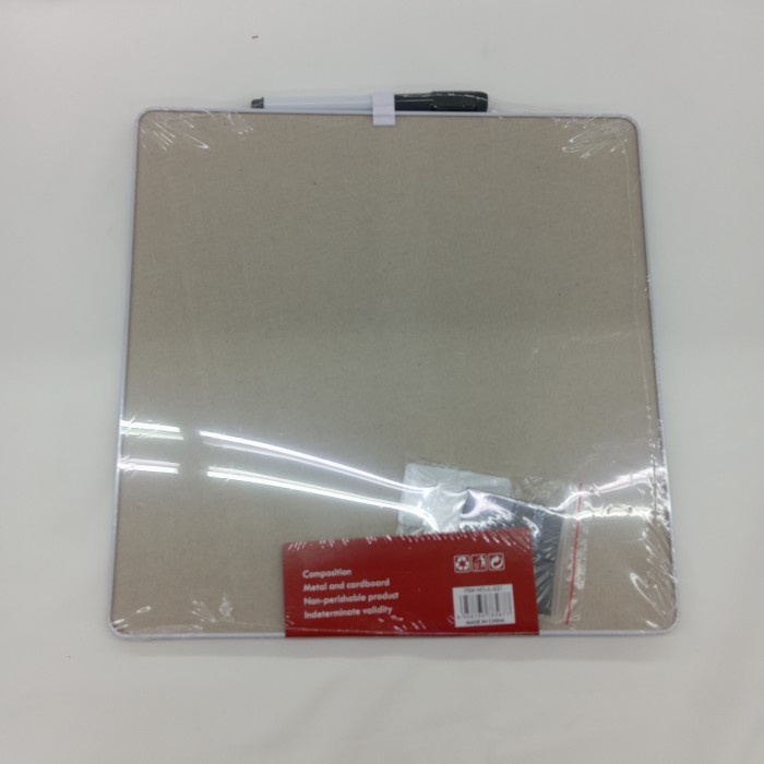 Jual Magnetic Whiteboard for Weekly Planner and Notes Square Shape Memo ...