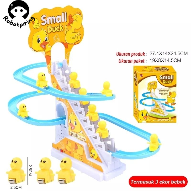 Jual Mainan anak Mainan anak track naik tangga seluncuran bebek kuning ...