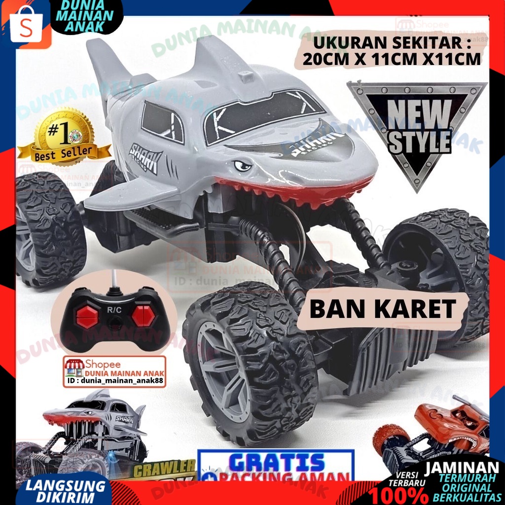 Mobil Remote Control 2Wd Rock crawler Monster Truck Mainan Remote Control  Offroad RC Climbing car