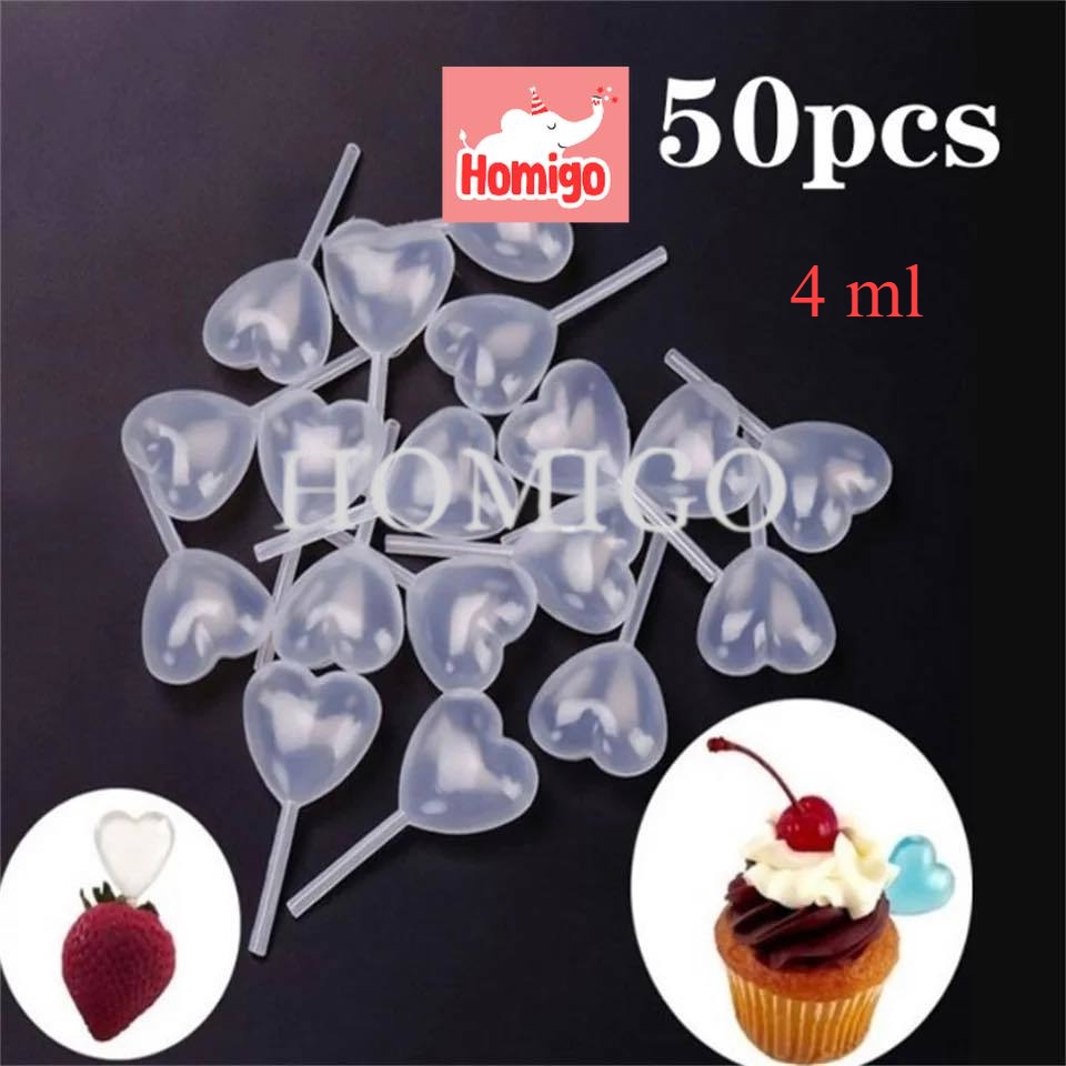 Jual Homigo 50Pcs Pipet Vla Puding Kue Plastik Tetes Infuser Carian ...