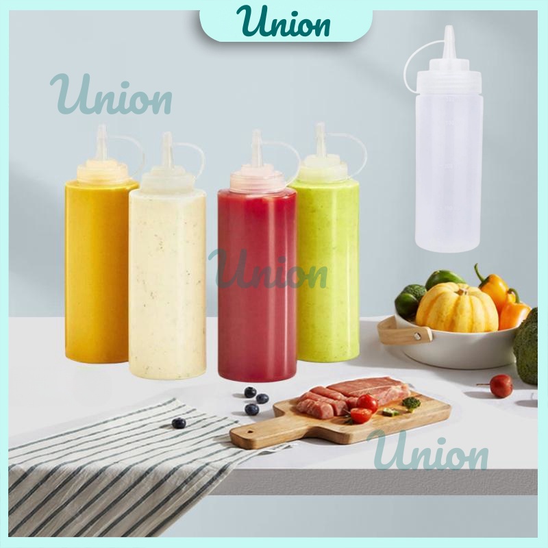 Jual UM Botol Saus Plastik Kecap Dengan Angka Garis Putih / Botol Saos