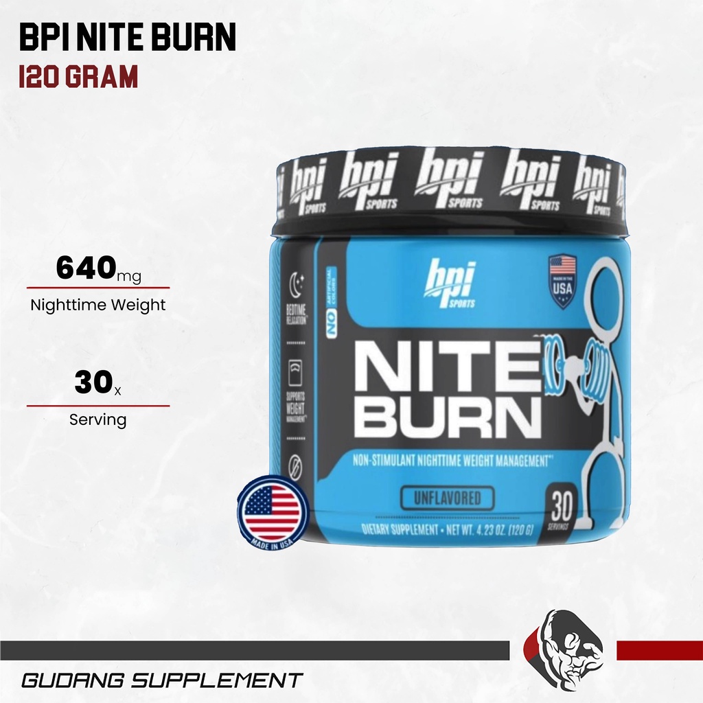 Jual BPI Sports Nite Burn 30 Servings 120gr Niteburn Non Stimulant Fat Burner | Indonesia - Foto 8