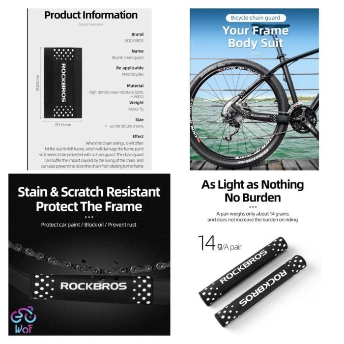 Jual ROCKBROS 01112 Pengaman Pelindung Rantai Sepeda Bike Bicycle Chain ...