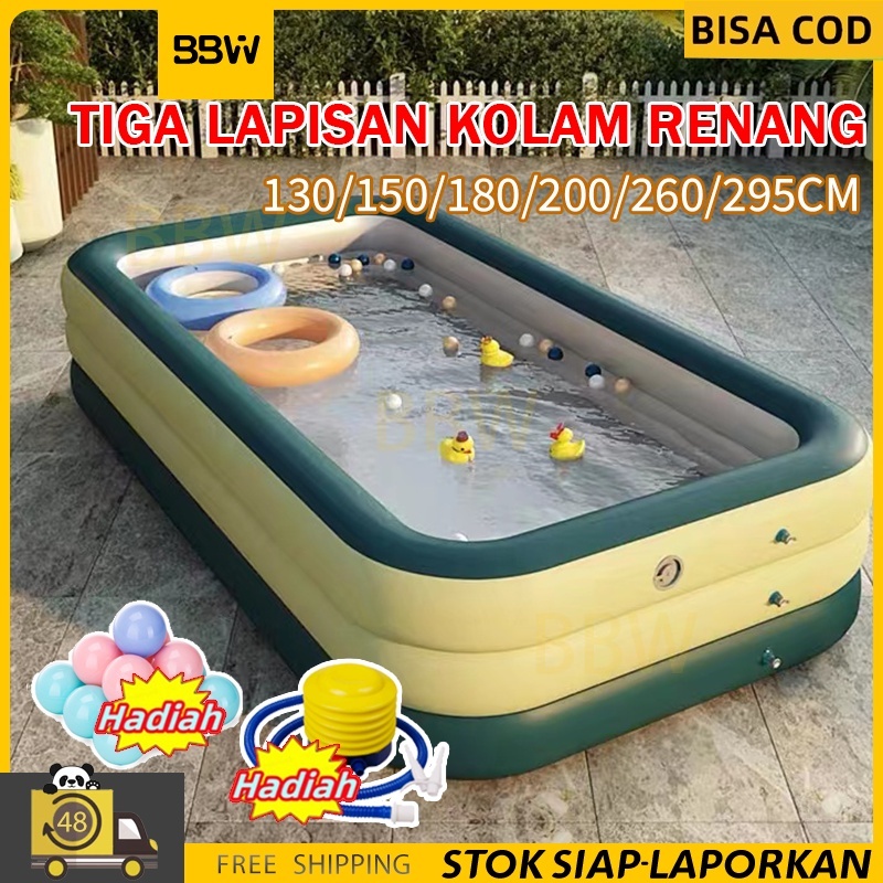 Jual 4M Kolam Renang Anak Jumbo 4m Kolam Mandi Bola Inflatable Bestway ...