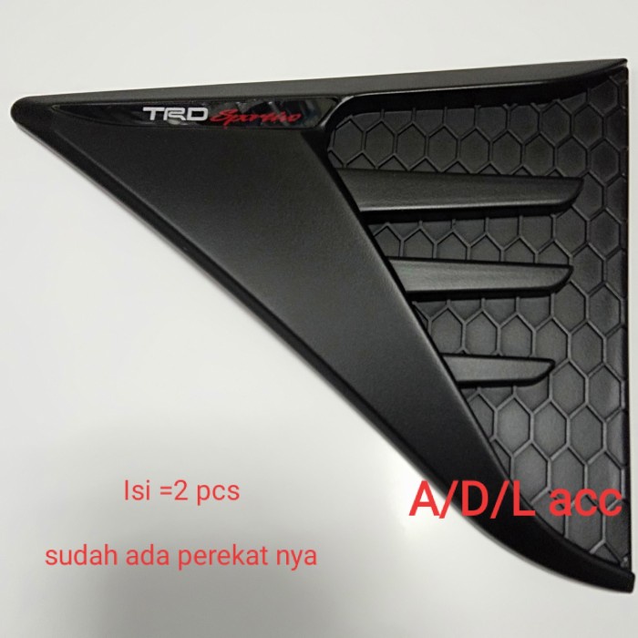 Jual Side Ventilator inova INNOVA Air Flow Samping REBORN TRD Black ...