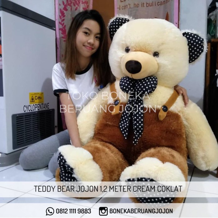 Jual Boneka Beruang Teddy Bear Jojon 1 2 Meter Super Jumbo Shopee