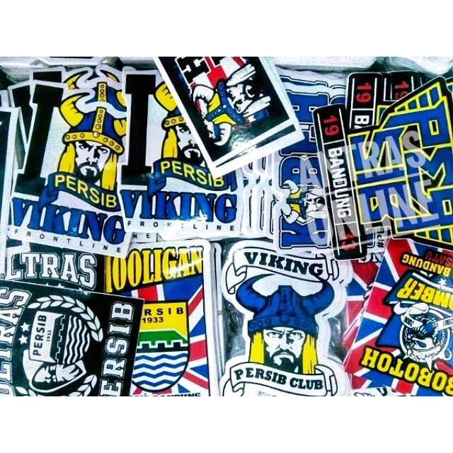 Jual Stiker persib paket isi 50pcs - sticker viking bandung variasi ...