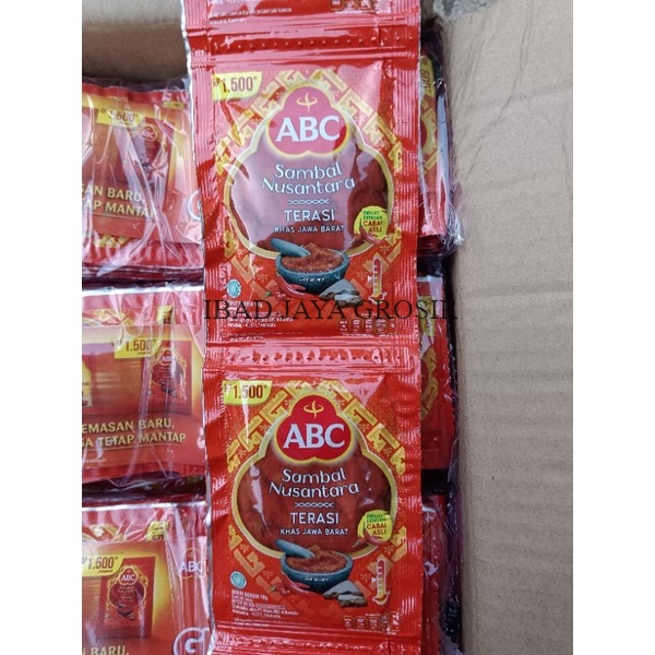 Jual Sambal Terasi Abc Sachet 1 Renceng Shopee Indonesia