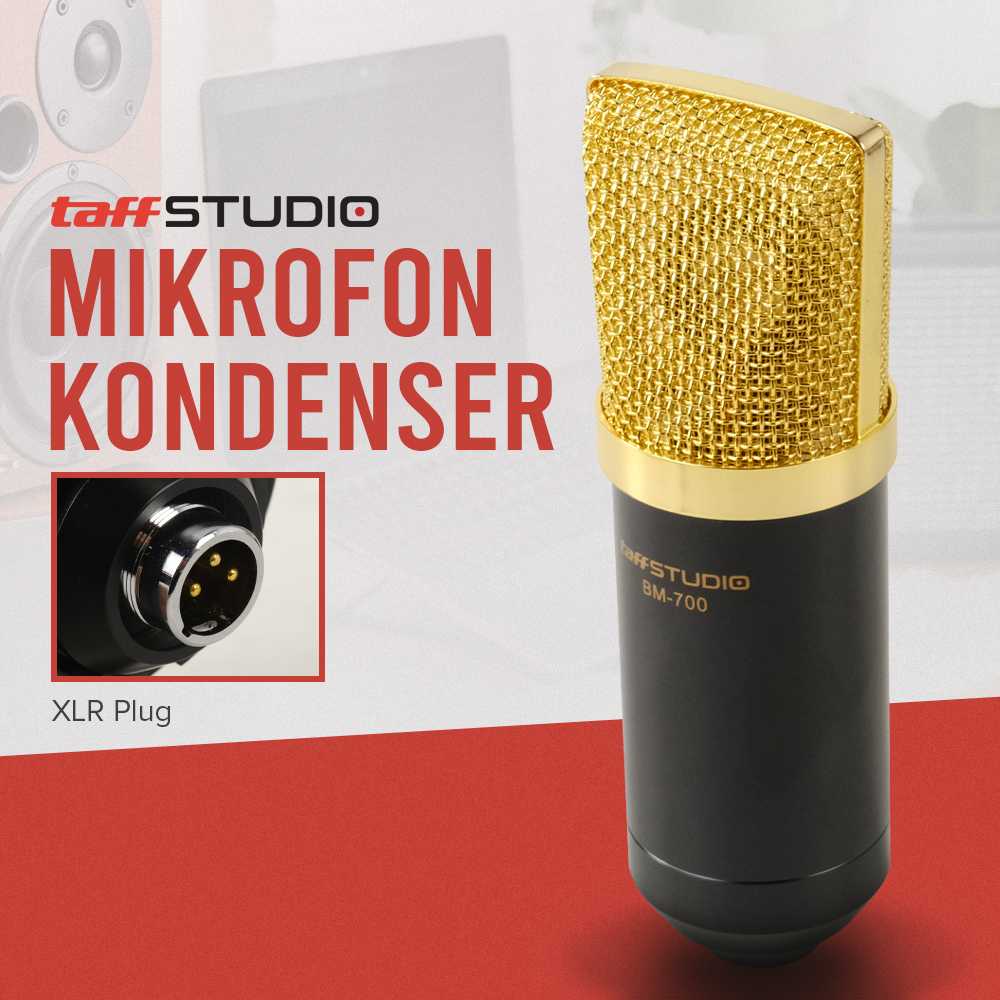 Jual COD Set Microphone Mic Condenser Kabel Untuk Studio Recording ...