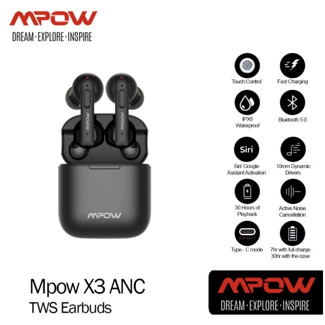 Mpow 2025 x3 shopee