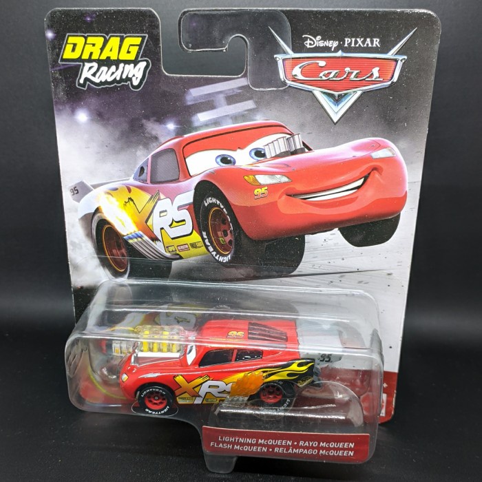 Jual Mainan Diecast Disney Pixar Cars Lightning McQueen XRS 1:55 Matt ...