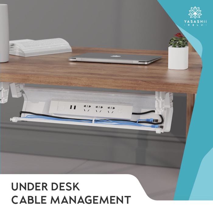 Jual YASASHii Under Desk Cable Management Tray Socket Kotak Organizer ...