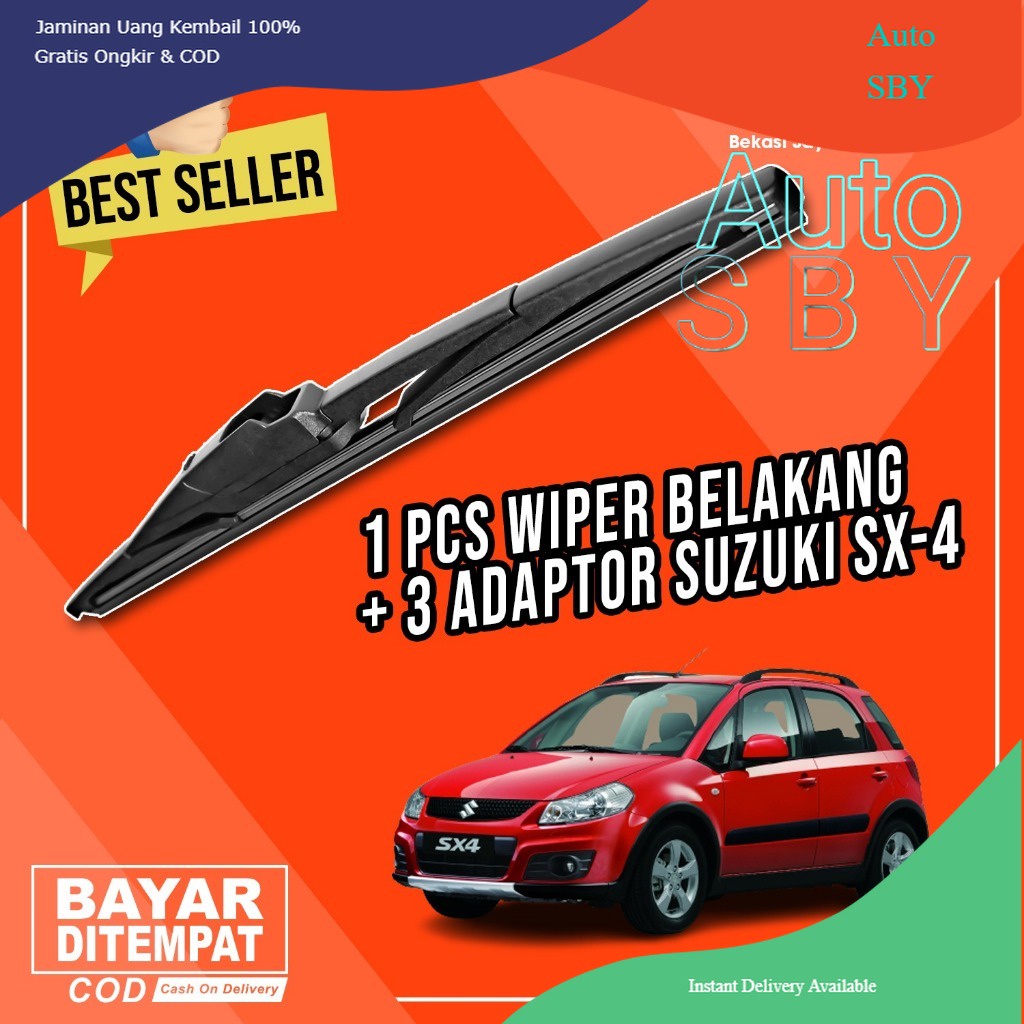 10-inch Rear Wiper Blade For Suzuki SX4 & Swift 2007-2017 – Easy Install 2 thumbnail image