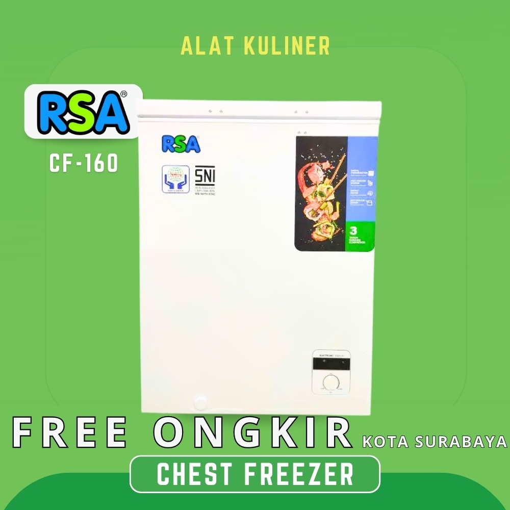 Jual Chest Freezer Rsa Cf-160 Chest Freezer 144 Liter Original | Shopee ...