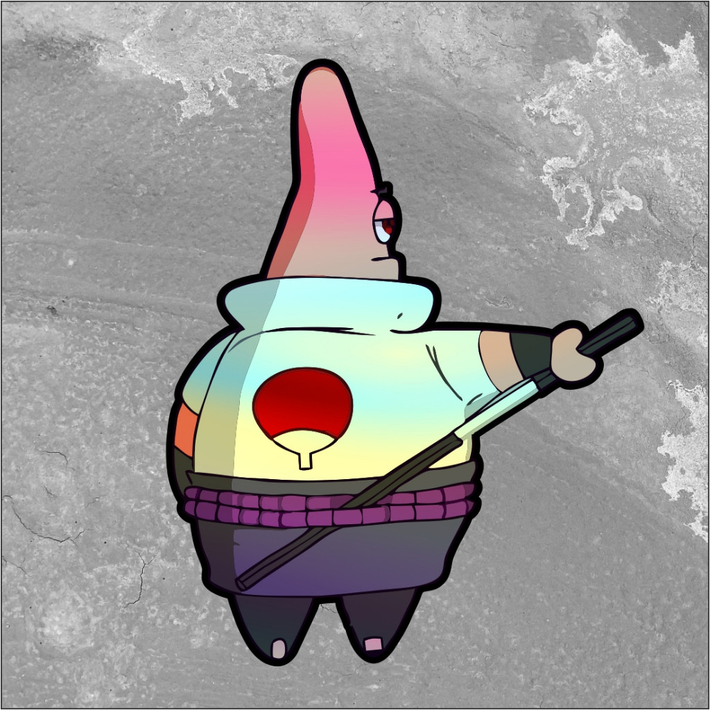 Jual Sticker Hologram Patrick | Sticker Anime Spongebob Patrik Patrick ...