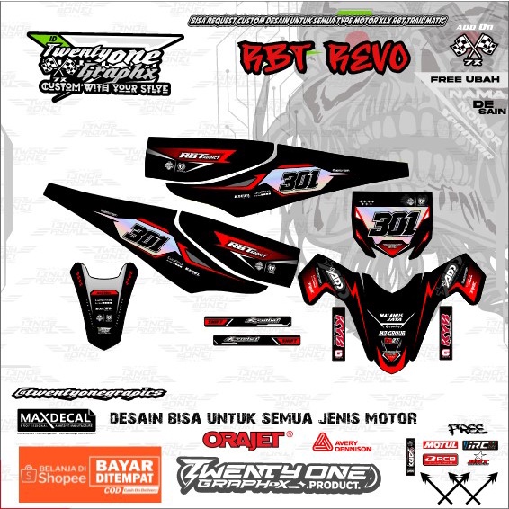 Jual RBT Revo honda best sell RBT stiker kekinian⭐JUPITER VEGA NEW OLD ...