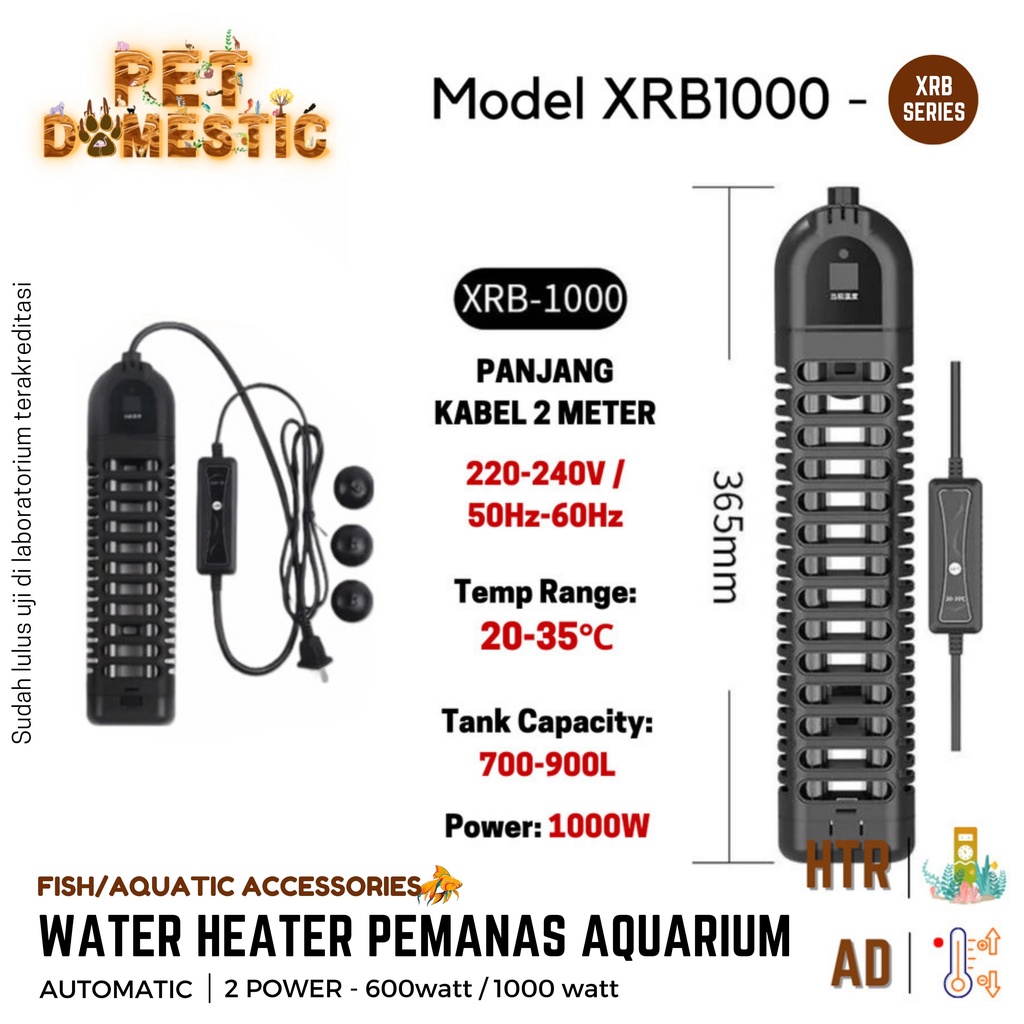 SMART AQUARIUM WATER HEATER PENGHANGAT PEMANAS HITER KOLAM AIR