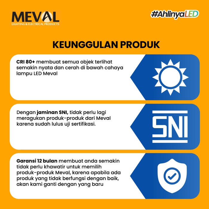 Jual MEVAL Led Kapsul Emergency Rechargeable Battery - 17 Watt - Putih ...