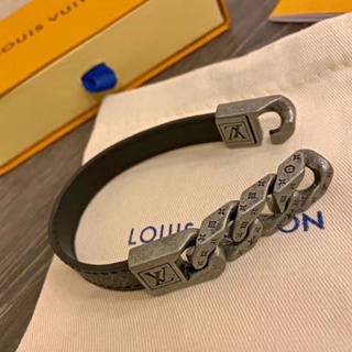 Louis Vuitton, Accessories, Louis Vuitton Monochain Reverso Bracelet  Monogram Eclipse Black