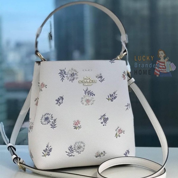 Jual Ready Stock Tas Coach 2310 SMALL TOWN BUCKET BAG DANDELION FLORAL