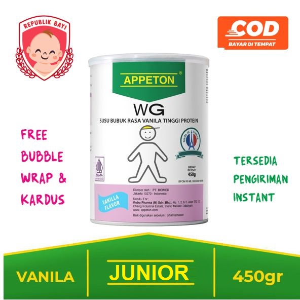 Jual Appeton Weight Gain Junior (312 Tahun) Anak 450 gram 450gr 450 gr