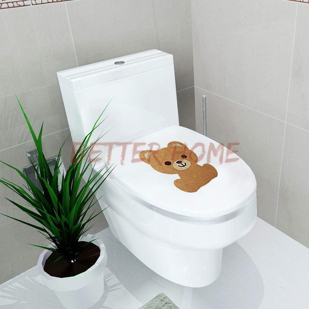 Jual Stiker Pewangi Toilet Karakter Beruang Kelinci Kodok Lucu/Sticker ...