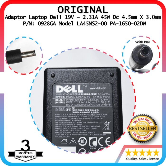 Dell対応 Inspiron 11 3000 3169 2-in-1 起きる 交換用充電器 ACアダプター