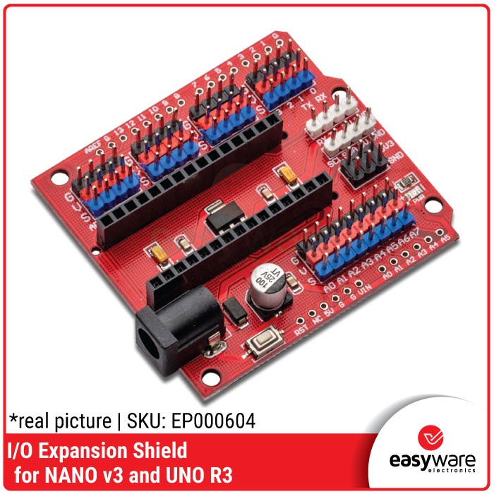 Jual I/O Expansion Shield Nano V3 and Uno R3 Expansion arduino nano uno ...