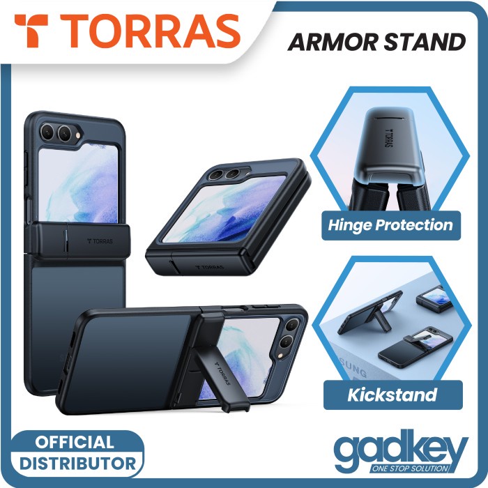 Jual Original Case Samsung Galaxy Z Flip 5 Torras Armor Stand Cover ...