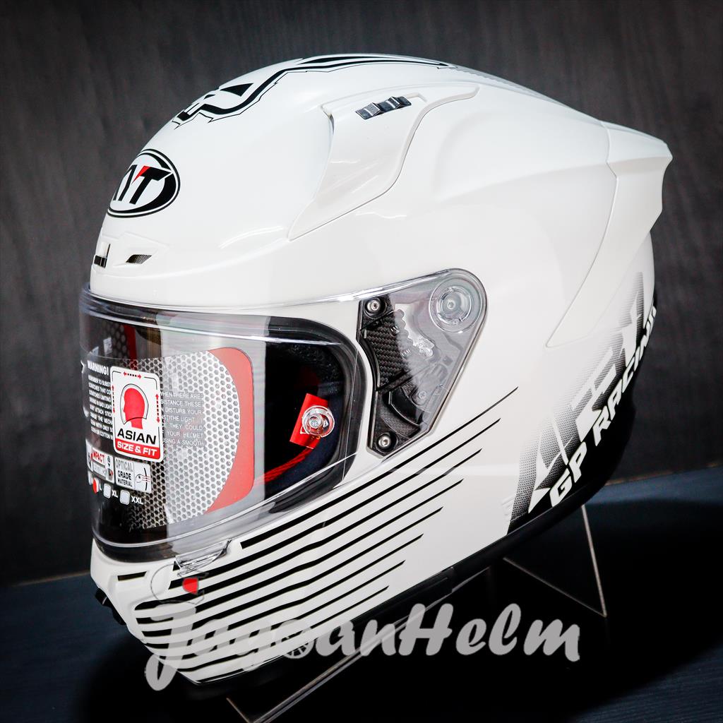 Jual KYT HELM STRIKER AF37 REP | WHITE BLACK | SINGLE VISOR | Shopee ...