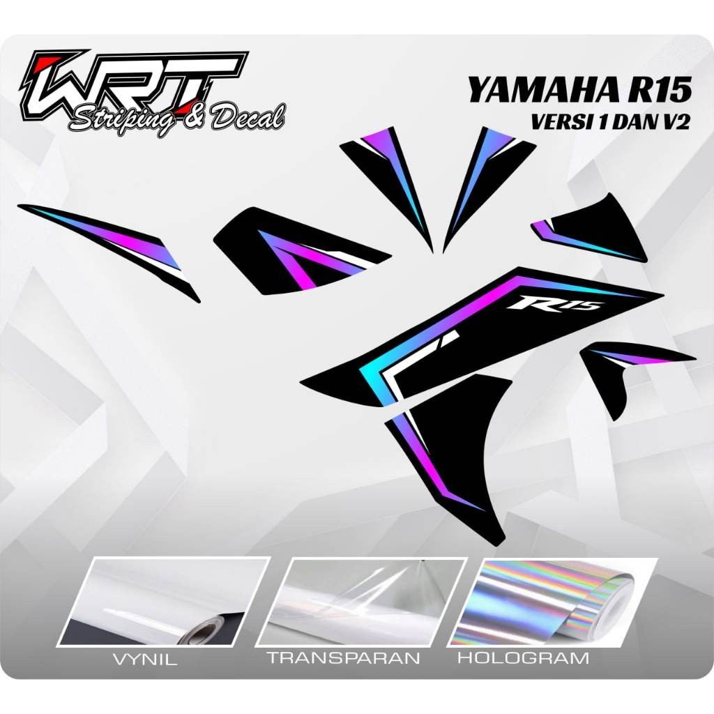 Jual Striping R15-Decal R15-Stiker Transparan R15-Stiker R15 Simpel ...