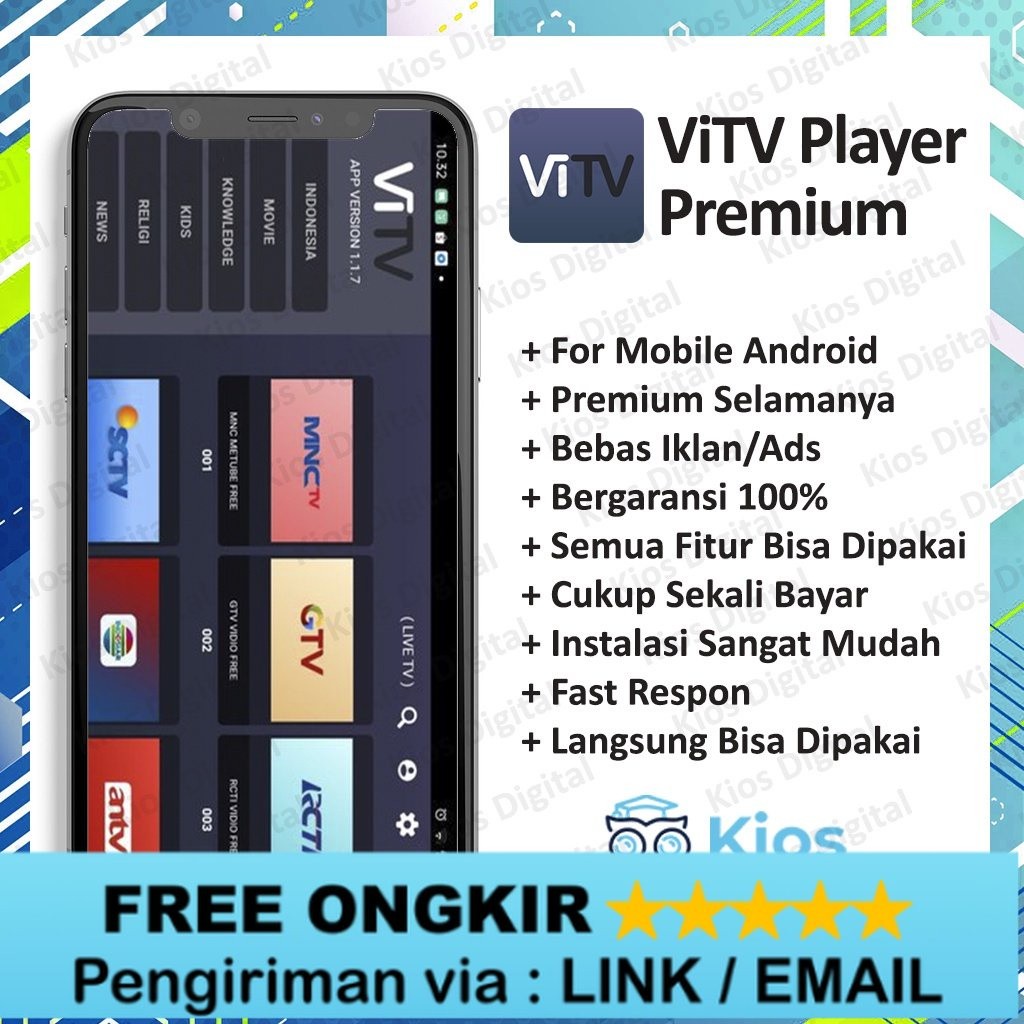 Jual ViTV Premium Android Lifetime | Shopee Indonesia