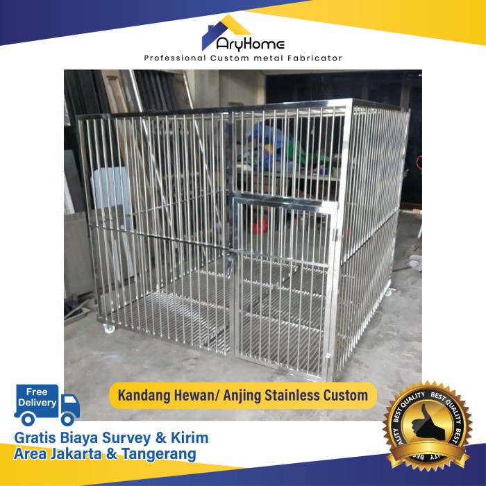 Jual Kandang pagar hewan / anjing stainless Custom 304 Shopee Indonesia