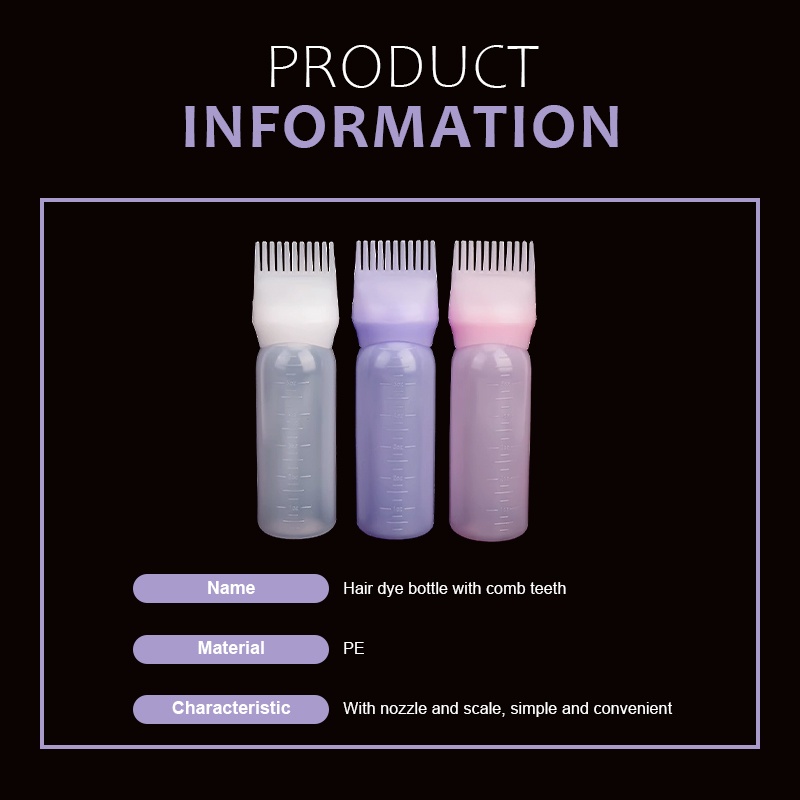 Jual Ready Botol Sisir Pewarna Rambut Berbentuk Botol Sisir Krim Rambut ...