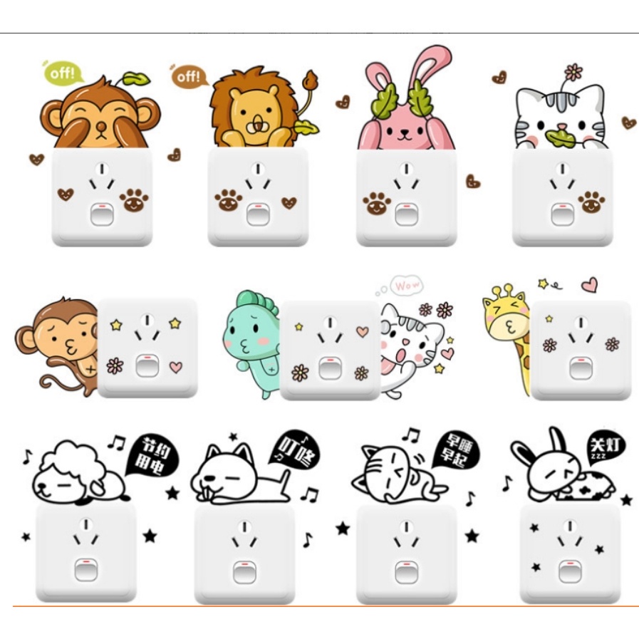 Jual Wall Sticker Frame Stiker Saklar Lampu Stop Kontak Switch Dekorasi ...