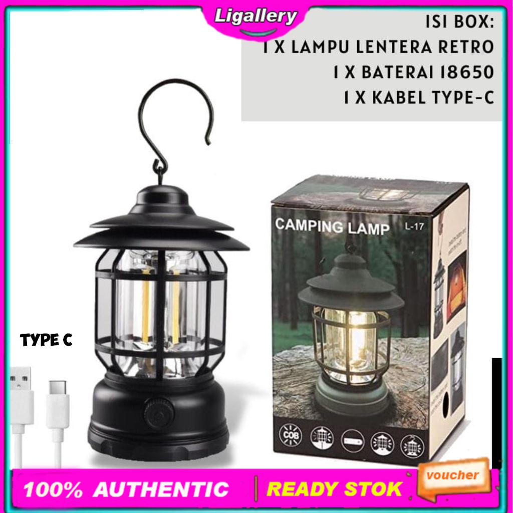 Jual Lampu Lentera LED Camping 3 COB Lampu Tenda kemping Senter Ronda ...