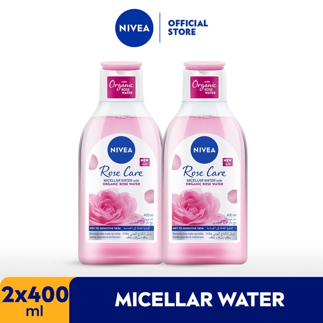 Jual NIVEA Rose Care Micellar Water with Organic Rose Water 400ml